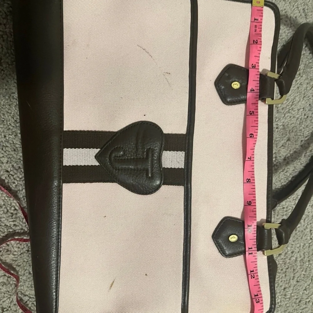 Vintage Juicy Couture Pink and Brown Dog Carrier
